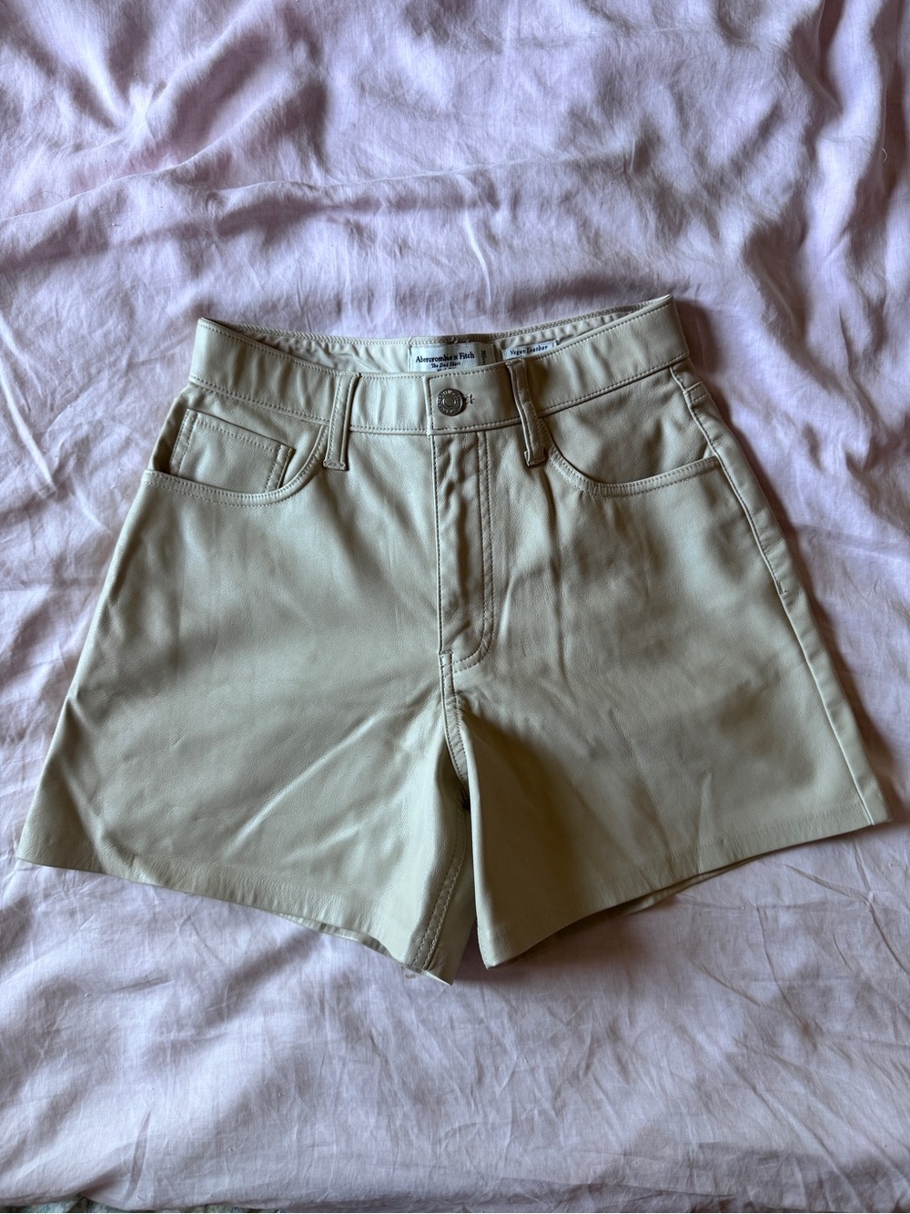 Abercrombie Vegan Leather Dad Short (curve love)